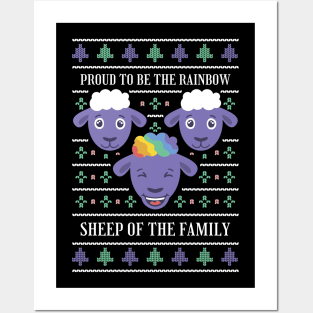 RAINBOW SHEEP Posters and Art